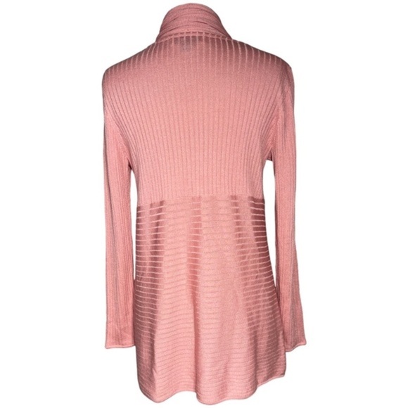 ST. JOHN pink open front cardigan size M - Picture 5 of 8